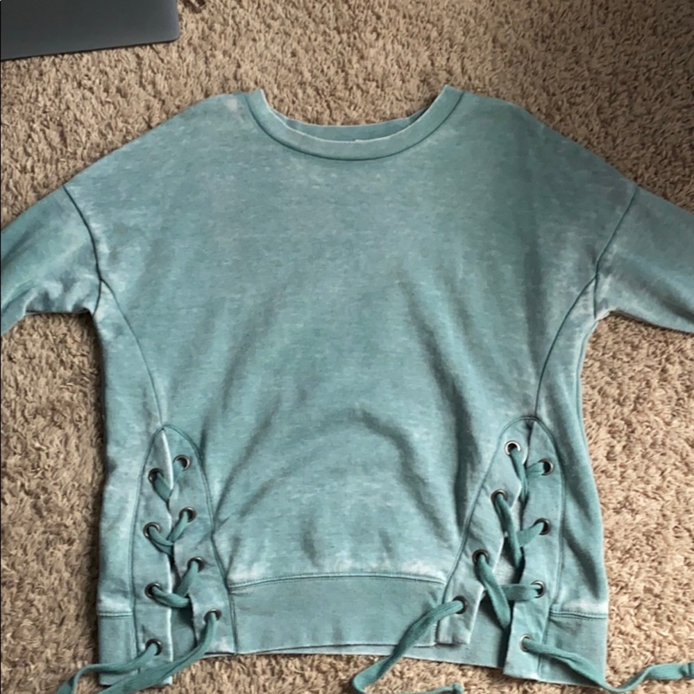 Mint green crewneck